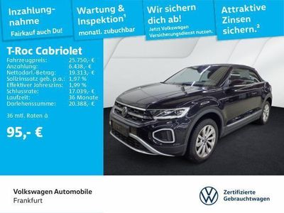 Gebraucht VW T-Roc Cabriolet 116 PS (85 kW) 2024 Schwarz Cabrio