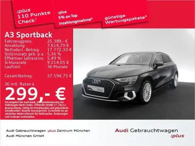 Gebraucht Audi A3 Advanced Plus 110 PS (80 kW) 2023 Brillantschwarz Limousine