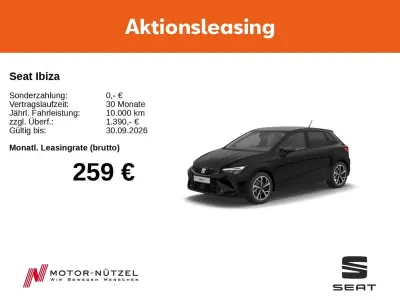 Neu Seat Ibiza FR 116 PS (85 kW) 2026 Mitternachtsschwarz Kleinwagen
