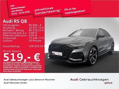 Gebraucht Audi RS Q8 Sport 600 PS (441 kW) 2022 Daytonagrau perleffekt SUV