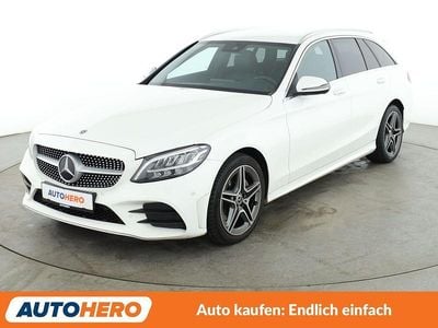 Usata Mercedes C220 AMG line 194 CV (142 kW) 2019 Bianco Station wagon