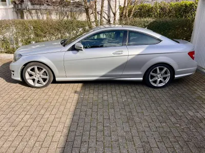 Brugt Mercedes C180 AMG line 156 HK (114 kW) 2012 Sølv Coupe