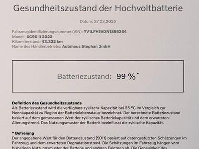 Gebraucht Volvo XC90 Inscription 455 PS (334 kW) 2022 Denim blue metallic (metallic) SUV