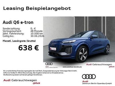 Gebraucht Audi Q6 e-tron S-Line 284 kW (387 PS) 2024 Blau SUV