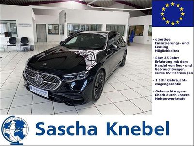 Obsidianschwarz Gebraucht 2024 Mercedes E300 AMG line Kombi | 59.390 € (Fairer Preis)