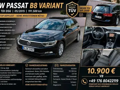 Gebraucht VW Passat Comfortline 150 PS (110 kW) 2015 Schwarz Kombi
