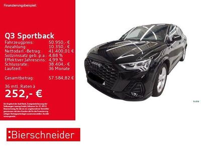 Gebraucht Audi Q3 Sportback S-Line 193 PS (141 kW) 2025 Schwarz SUV