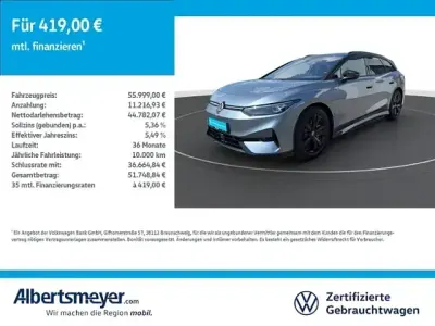 Gebraucht VW ID.7 Pro 154 kW (210 PS) 2025 Blau Kombi