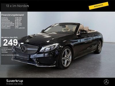 Schwarz Gebraucht 2018 Mercedes C200 AMG Cabrio | 30.590 € (Fairer Preis)