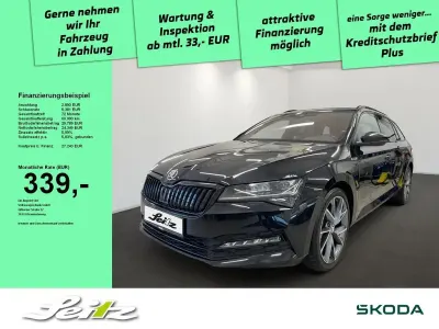 Gebraucht Skoda Superb SportLine 150 PS (110 kW) 2022 Schwarz Kombi