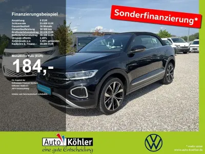 Gebraucht VW T-Roc Cabriolet Style 150 PS (110 kW) 2025 Deep black perleffekt Cabrio