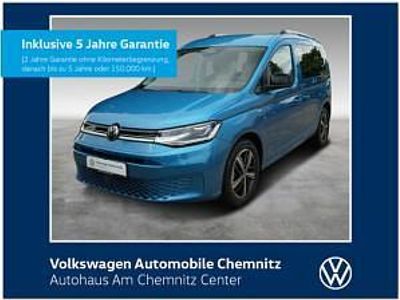 Neu VW Caddy Goal 122 PS (89 kW) 2025 Blau (costa azul metallic) Van / Kleinbus