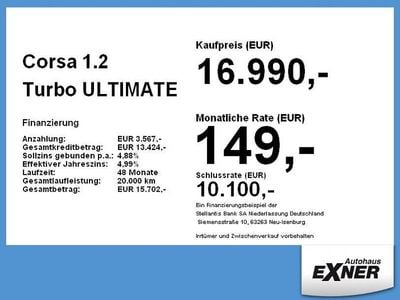 Gebraucht Opel Corsa Ultimate 131 PS (96 kW) 2023 Diamant schwarz Kleinwagen