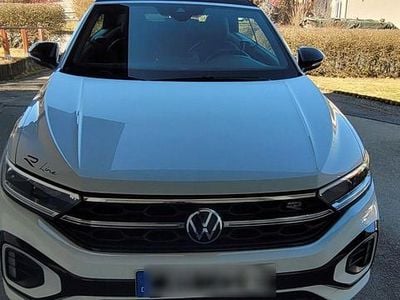 Gebraucht VW T-Roc Cabriolet R-line 150 PS (110 kW) 2022 Weiß Cabrio