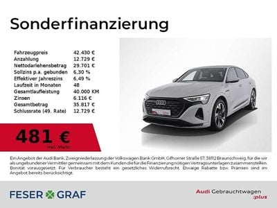 Weiß Gebraucht 2023 Audi e-tron Sportback Sport SUV | 42.430 € (Superpreis)