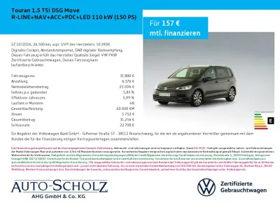 Gebraucht VW Touran R-line 150 PS (110 kW) 2024 Grau Van / Kleinbus