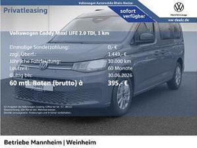 Neu VW Caddy Maxi Life Life 102 PS (75 kW) 2026 Grau (pure grey) Van / Kleinbus