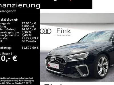 Gebraucht Audi A4 S-Line 204 PS (150 kW) 2023 Mythosschwarz metallic Kombi