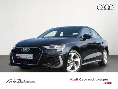 Brugt Audi A3 S-Line 150 HK (110 kW) 2021 Sort Sedan