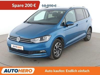 Gebraucht VW Touran Sound 110 PS (80 kW) 2017 Blau Van / Kleinbus