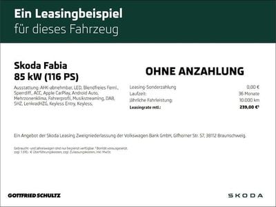 Schwarz Neu 2026 Skoda Fabia Tour Limousine | 25.990 € (Etwas zu teuer)