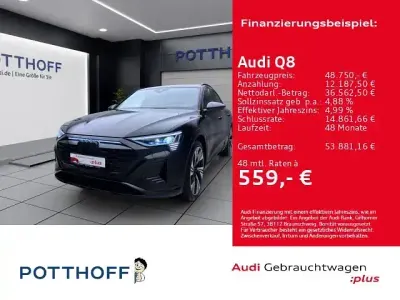 Gebraucht Audi Q8 e-tron S-Line 300 kW (408 PS) 2023 Schwarz SUV