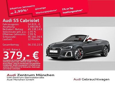 Gebraucht Audi S5 Cabriolet Ambiente 354 PS (260 kW) 2024 Daytonagrau perleffekt Cabrio