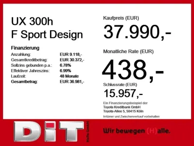 Neu Lexus UX 300h Sport Design Packet 199 PS (146 kW) 2026 Grau SUV