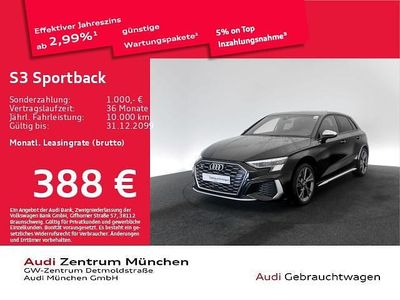Mythosschwarz metallic Gebraucht 2024 Audi S3 Ambiente Limousine | 37.689 € (Guter Preis)