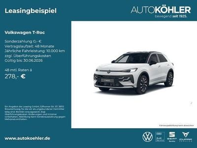 Nouă VW T-Roc Life 150 CP (110 kW) 2026 Alb SUV