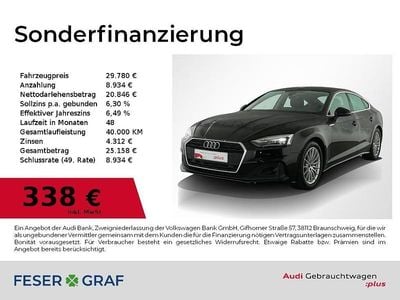 Brillantschwarz Gebraucht 2022 Audi A5 Sportback Ambiente Kleinwagen | 29.780 € (Fairer Preis)