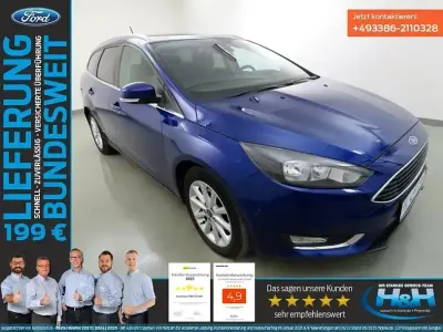 Gebraucht Ford Focus Titanium 150 PS (110 kW) 2018 Blau Kombi
