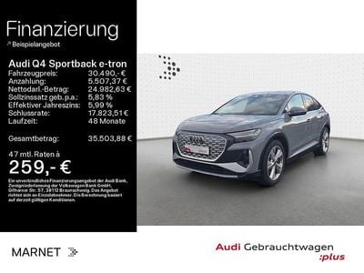 Gebraucht Audi Q4 Sportback e-tron S-Line 150 kW (204 PS) 2022 Grau SUV