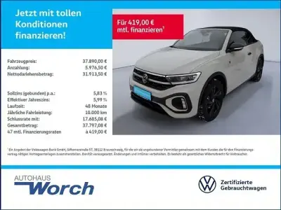 Gebraucht VW T-Roc R-line Edition 150 PS (110 kW) 2025 Schwarz SUV