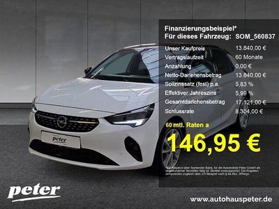 Gebraucht Opel Corsa Elegance 75 PS (55 kW) 2023 Jade weiss/arktis weiss Kleinwagen