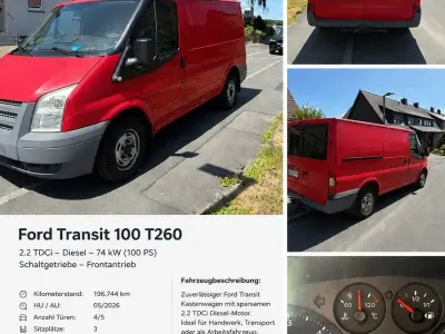 Gebraucht Ford Transit 101 PS (74 kW) 2012 Van