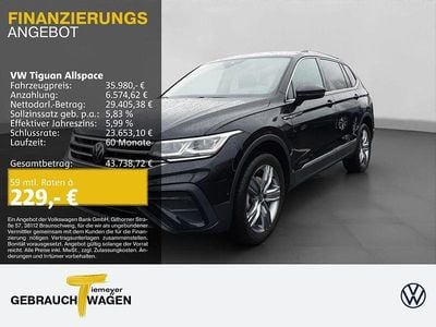 Gebraucht VW Tiguan Allspace Move 150 PS (110 kW) 2024 Schwarz SUV