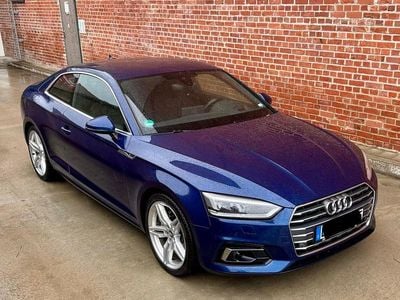 Usata Audi A5 S-Line 190 CV (139 kW) 2017 Blu Coupé