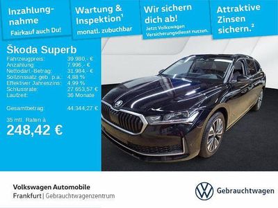 Onyxschwarz metallic Gebraucht 2025 Skoda Superb Selection Kombi | 39.980 € (Superpreis)