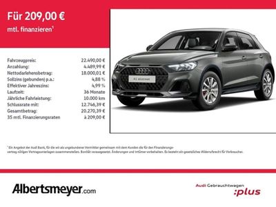 Gebraucht Audi A1 Ambiente 110 PS (80 kW) 2023 Chronosgrau metallic SUV