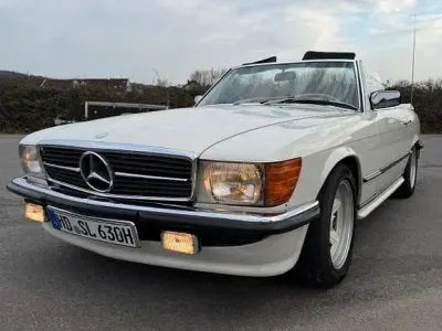 Gebraucht Mercedes SL450 218 PS (160 kW) 1979 Weiß Cabrio