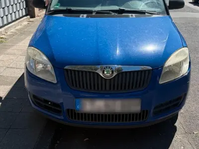 Gebraucht Skoda Fabia 2009 Blau Kleinwagen