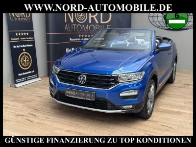 Gebraucht VW T-Roc Cabriolet Style 150 PS (110 kW) 2021 Ravennablau metallic (metallic) Cabrio