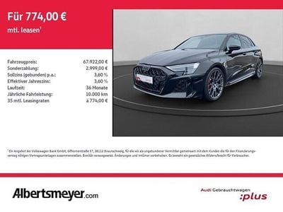 Gebraucht Audi RS3 Sportback Ambiente 400 PS (294 kW) 2025 Mythosschwarz metallic Kleinwagen