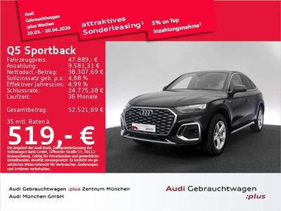 Gebraucht Audi Q5 S-Line 299 PS (219 kW) 2023 Mythosschwarz metallic SUV