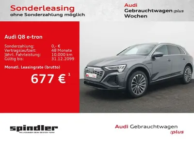Gebraucht Audi Q8 e-tron S-Line 300 kW (408 PS) 2024 Grau (daytonagrau perleffekt) SUV