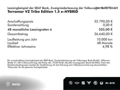 Midnight schwarz (schwarz) Neu 2026 Cupra Terramar VZ SUV | 52.790 € (Fairer Preis)