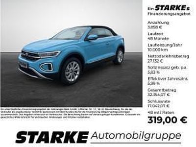 Neu VW T-Roc Cabriolet Style 116 PS (85 kW) 2025 Blau Cabrio