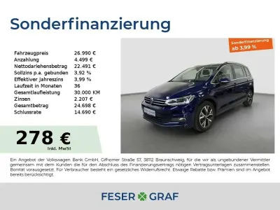 Gebraucht VW Touran Highline 150 PS (110 kW) 2022 Atlantik blue metallic Van / Kleinbus