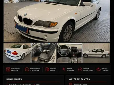 Gebraucht BMW 316 Sport Line 116 PS (85 kW) 2003 Weiß Limousine